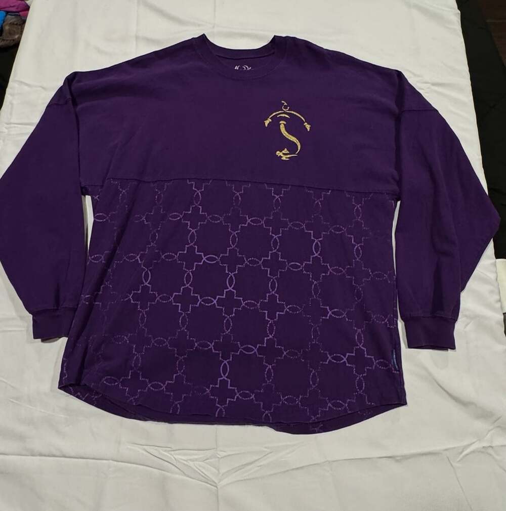 Disney Store Aladdin Broadway Musical Spirit Jersey Long Sleeve